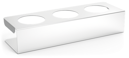 [040244] Suport organitzador d'acer inoxidable per a 3 salses