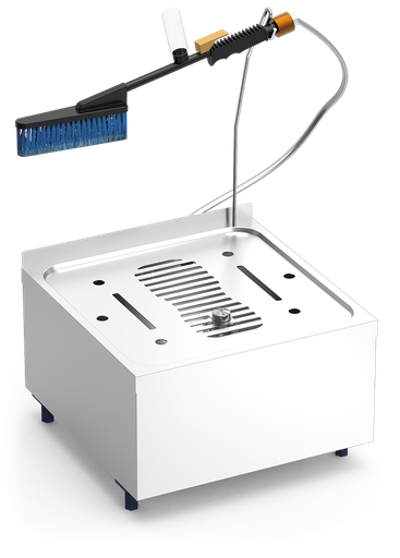 [064802] *Lavabotas manual en acer inoxidable