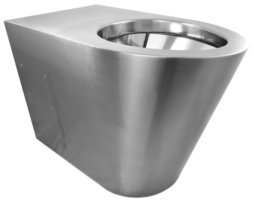 [456018] WC inox salida vertical