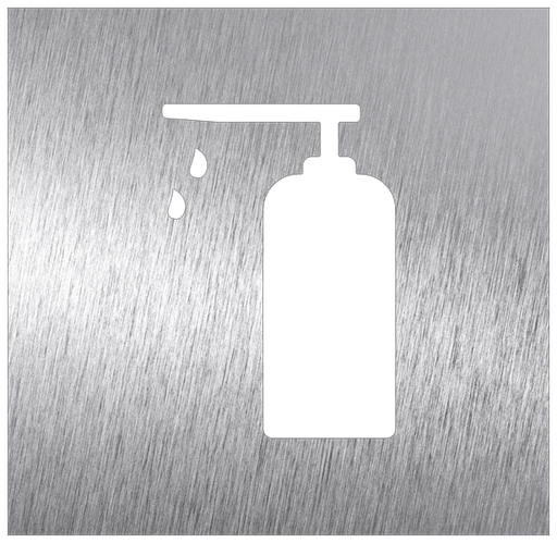 [082684] Pictograma *inox *Covid - Lloc de gel hidroalcohòlic