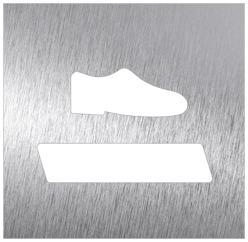 [082688] Pictograma inox Covid - Desinfección de calzado