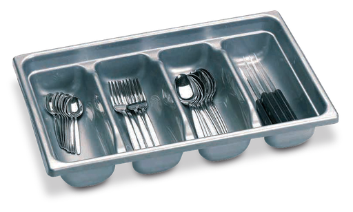 [486208] Cubertero plástico gris GN 1/1