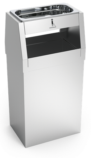 [080658] Cenicero inox papelera