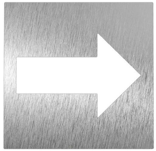 [082612] Pictograma *inox - Fletxa