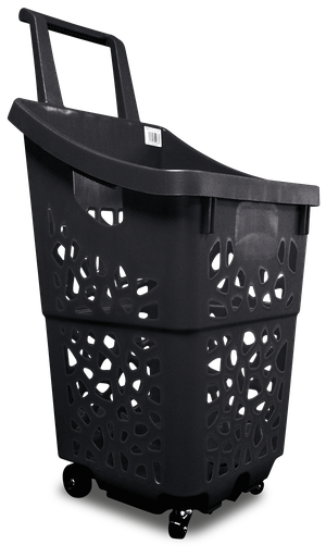 [481054] Cistella de la compra supermercat apilable 60 litres amb rodes