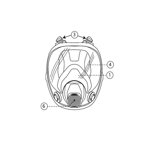 [34700-4] MÁSCARA 4700, RECAMBIO VISOR DE POLICARBONATO