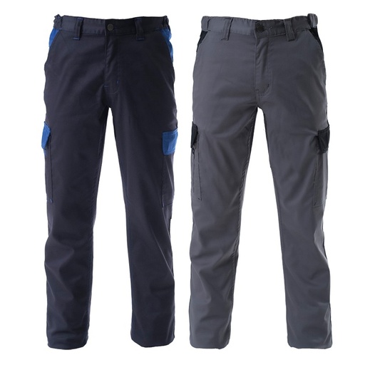 [165] VENLO, pantalón stretch bitono multibolsillos