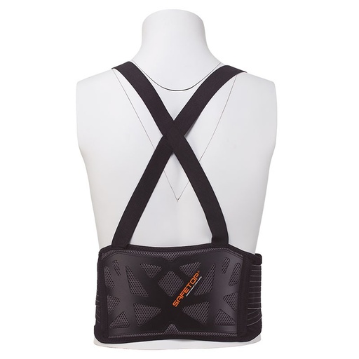 [80421] Faja Comfort Plus, Lumbar Elástica Doble, Tirantes, Velcro