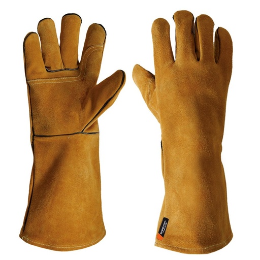 [G131RY] Columbus, Guante de Soldador Largo de Serraje Talla Única