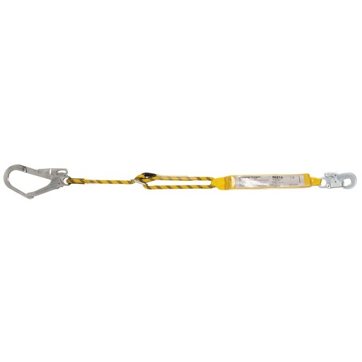 [80216] CUERDA 1,98 m, regulable con absorbedor y mosquetones