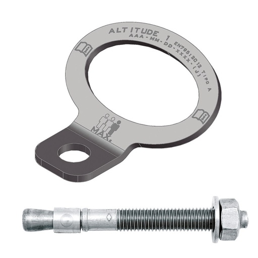 [80145-TI] Placa para 3 Operarios con Tornillo 16 Mm, con Tornillo