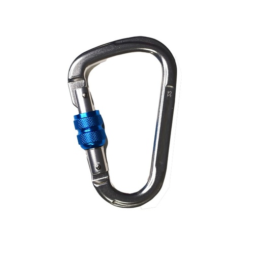 [80120B] Mosquetón Cierre Tornillo, Aluminio